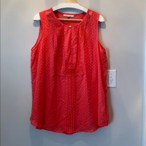 Daniel rain sleeveless coral top